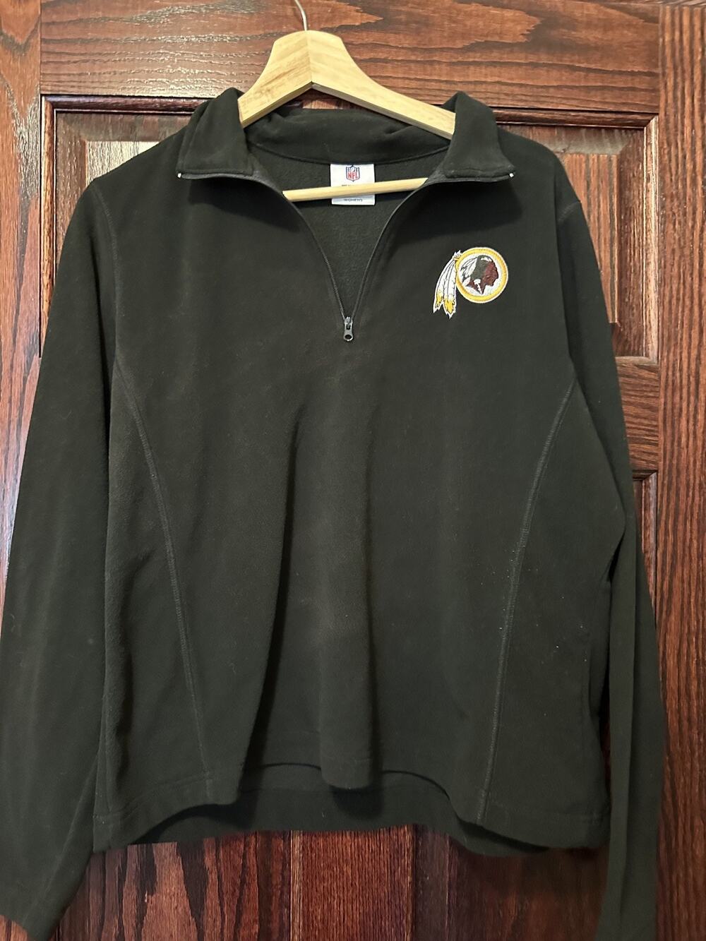 Vintage Y2K Washington Redskins Embroidered Logo Quarter Zip Fleece Women’s S